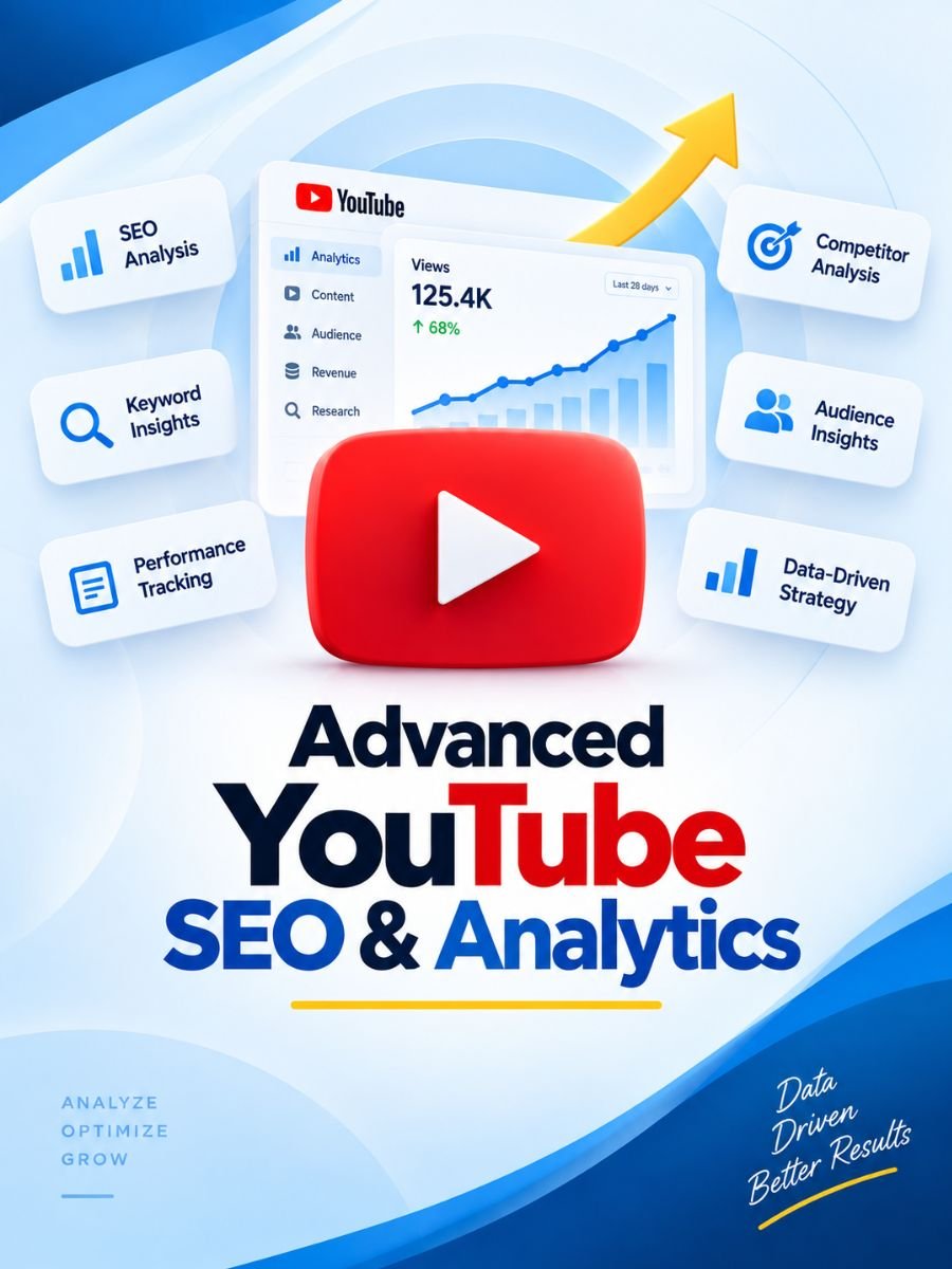 Advanced YouTube SEO and analytics service